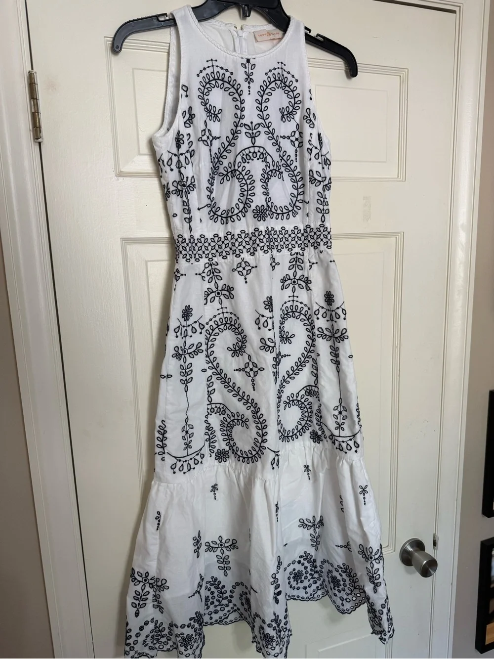 Tory Burch Mariana Embroidered Dress - 0